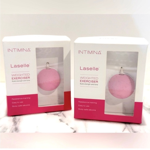 NIB Intimina Laselle Weighted Exercisers Set of 2 for Pelvic‎ Strength - Picture 1 of 6